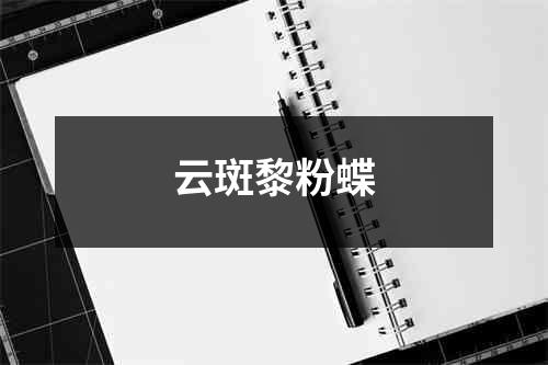 云斑黎粉蝶