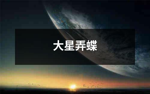 大星弄蝶