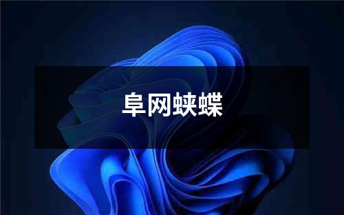 阜网蛱蝶