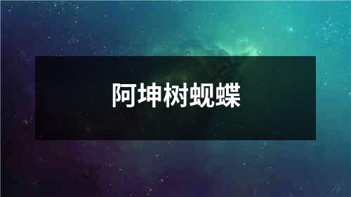 阿坤树蚬蝶