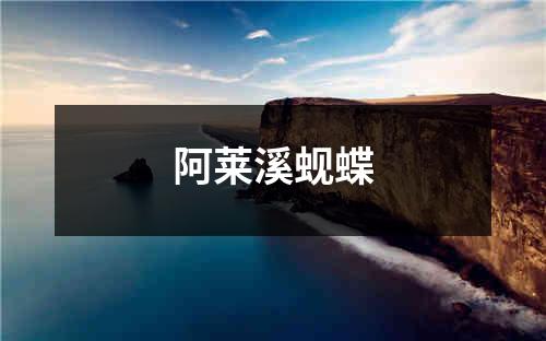 阿莱溪蚬蝶