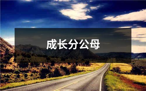 成长分公母