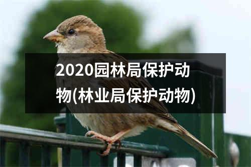 2020园林局保护动物(林业局保护动物)