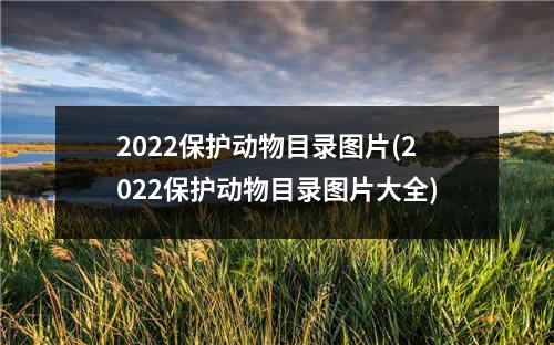 2022保护动物目录图片(2022保护动物目录图片大全)