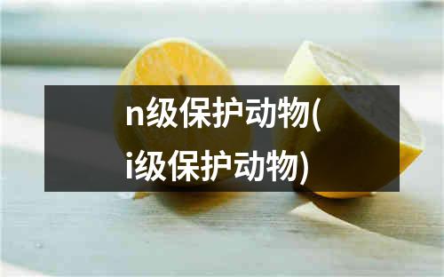 n级保护动物(i级保护动物)