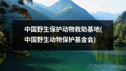 中国野生保护动物救助基地(中国野生动物保护基金会)