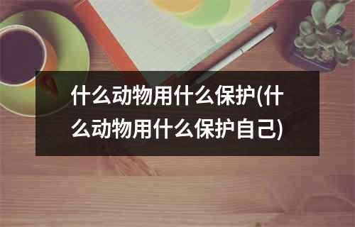 什么动物用什么保护(什么动物用什么保护自己)