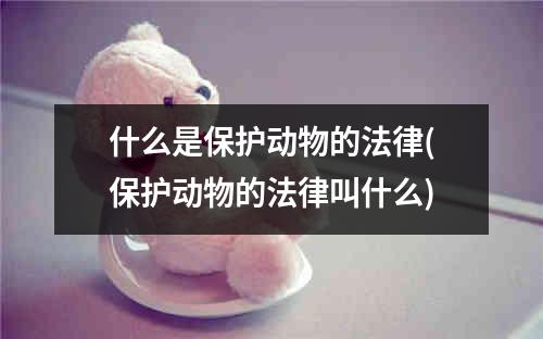 什么是保护动物的法律(保护动物的法律叫什么)