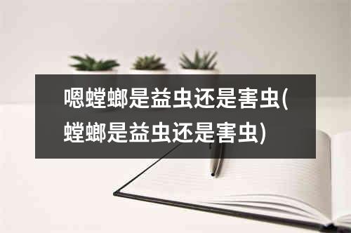 嗯螳螂是益虫还是害虫(螳螂是益虫还是害虫)