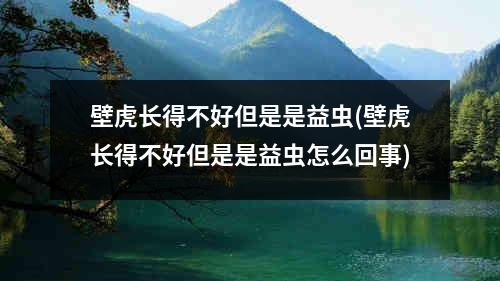 壁虎长得不好但是是益虫(壁虎长得不好但是是益虫怎么回事)